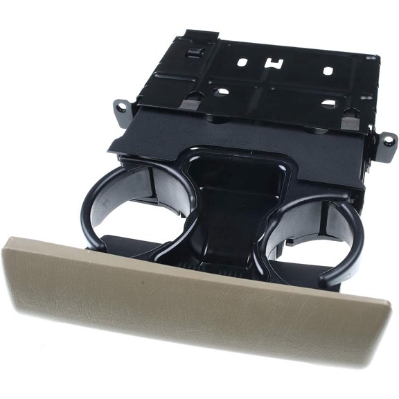 A-Premium Cup Holder Compatible with Ford F-250 Super Duty, F-350 Super Duty, F-450 Super Duty, F-550 Super Duty, 2005 2006 2007, Pickup, Dashboard, Tan, Replace# 5C3Z-2504810-AAF