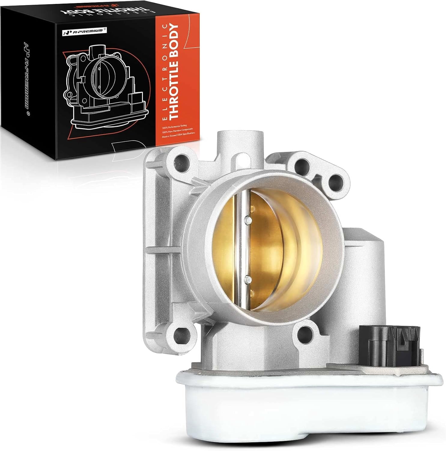 A-Premium Throttle Body Compatible with Chevrolet Cobalt HHR Malibu 2004-2006 Pontiac G4 Pursuit Saab 9-3 Saturn Ion Vue L4 2.0L 2.2L Petrol with TPS Sensor