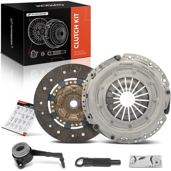 A-Premium Transmission Clutch Kit Compatible with Volkswagen Jetta 2003-2004, Golf 2002-2005, Beetle 2002-2004 & Audi TT Quattro 2000-2006, 1.8L 2.8L