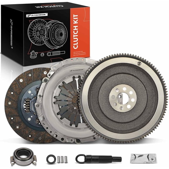 A-Premium Transmission Clutch Kit with Flywheel Compatible with Toyota Corolla 1998-2008, Matrix 2003-2008, MR2 Spyder, Celica 2000-2005 & Chevrolet Prizm 1998-2002, 1.8L