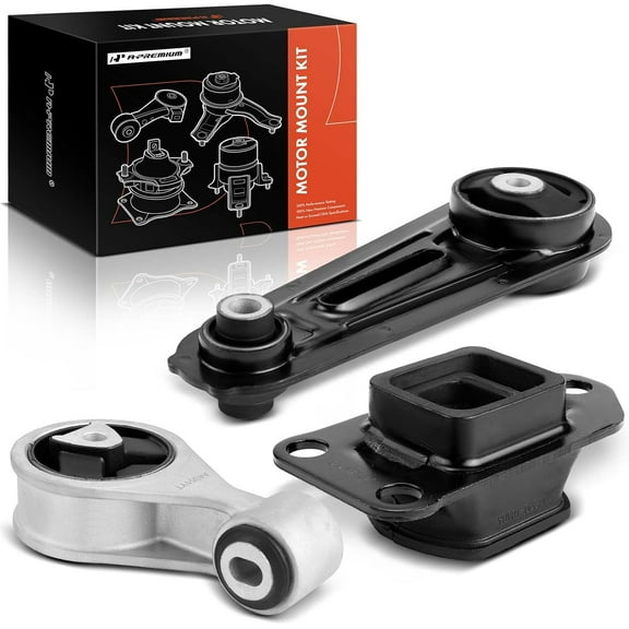 A-Premium Transmission Mount and Torque Strut Mount Kit Compatible with Nissan Sentra 2007-2012 2.5L, Manual Transmission, 3-PC Set, Replace# 113562653R, 11360JD00A