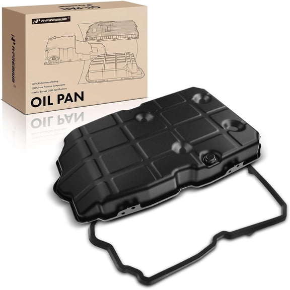 A-Premium Transmission Oil Pan with Drain Plug & Gasket Compatible with Mercedes-Benz C230 C250 C280 C300 C350 & E250 E300 E350 E400 E500 E550 & GL320 GL350 GL450 GL550 & GLE350 GLE400 GLE550