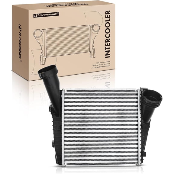 A-Premium Turbo Intercooler Compatible with Audi Q7 2013-2015 3.0L & Porsche Cayenne 2013-2016 3.0L & Volkswagen Touareg 2013-2016 3.0L, Turbocharged, Left Side