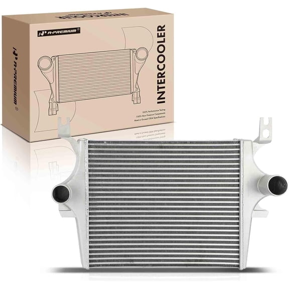 A-Premium Turbo Intercooler Compatible with Ford F-250 Super Duty, F-350 Super Duty, F-450 Super Duty, F-550 Super Duty 2003-2007, Excursion 2003-2005, 6.0L