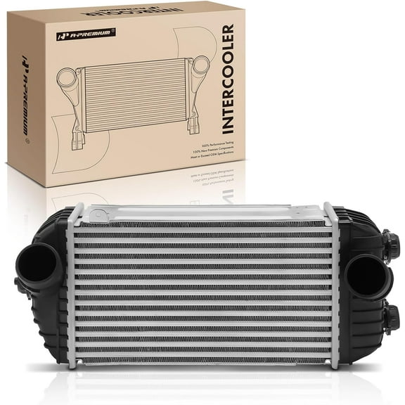 A-Premium Turbo Intercooler Compatible with Hyundai Santa Fe Sport 2017-2018 2.0L, Replace # 282702G350