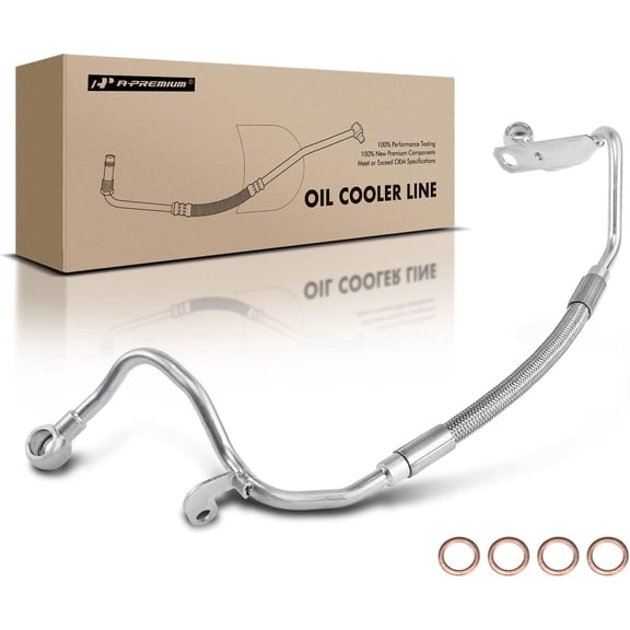 A-Premium Turbo Turbocharger Oil Inlet Hose Line Compatible with Volkswagen Jetta Beetle 2003-2005 Golf 2003-2006 Audi TT/TT Quattro 2000-2006 1.8L