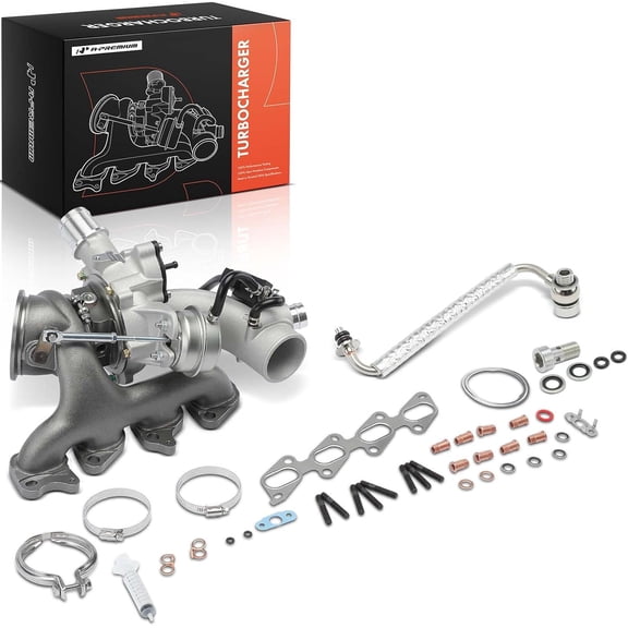 A-Premium Turbocharger with Installation Kits & Turbo Oil Feed Line Compatible with Chevy & Buick Models - Cruze 2011-2015, Cruze Limited 2016, Sonic 2012-2020, Encore, Trax 2013-2021 - # 55565353
