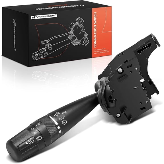 A-Premium Turn Signal Multifunction Switch Compatible with Jeep Chrysler Dodge - 2006-2018 - JK MK KK XK WK 200 Sebring Avenger Caliber Journey, Replace# CBS1703, with Fog Light Headlight Dimmer
