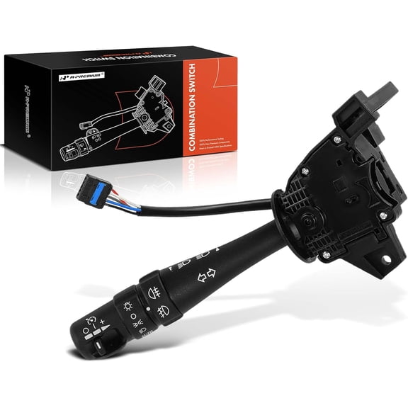 A-Premium Turn Signal Switch, Windshield Wiper, Headlight Dimmer (Auto), Cruise Control Multifunction Switch Lever Compatible with Cadillac CTS 2005-2007, SRX 2004-2006
