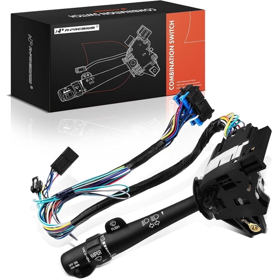 A-Premium Turn Signal Switch Cruise Control Switch Windshield Wiper Washer Multifunction Switch Lever Compatible with Chevrolet Impala 2000-2005 3.4L 3.8L Gas 26085930 26093873 62900336 88964580