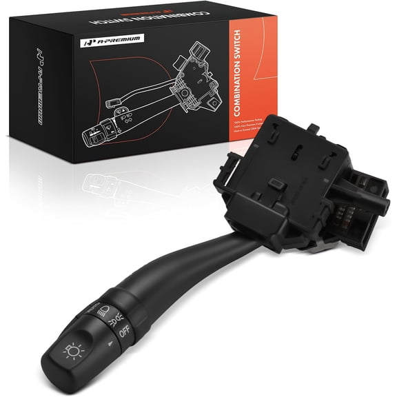 A-Premium Turn Signal Switch, Headlight Dimmer (Auto), Multifunction Switch Lever Compatible with Hyundai Sonata 2009-2010, Santa Fe 2007-2012 & Kia Optima 2006-2010