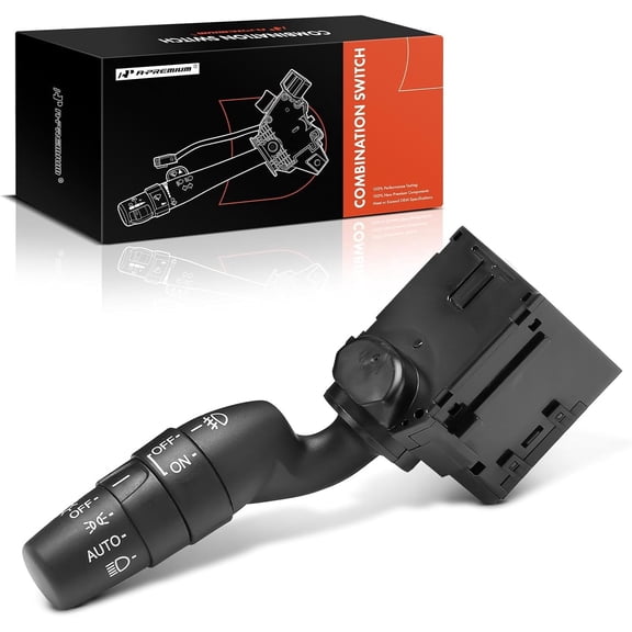 A-Premium Turn Signal Switch, Headlight Dimmer (Auto), Parking/Fog Light Multifunction Switch Lever Compatible with Honda Odyssey 2011-2012, Pilot 2009-2010 & 2012