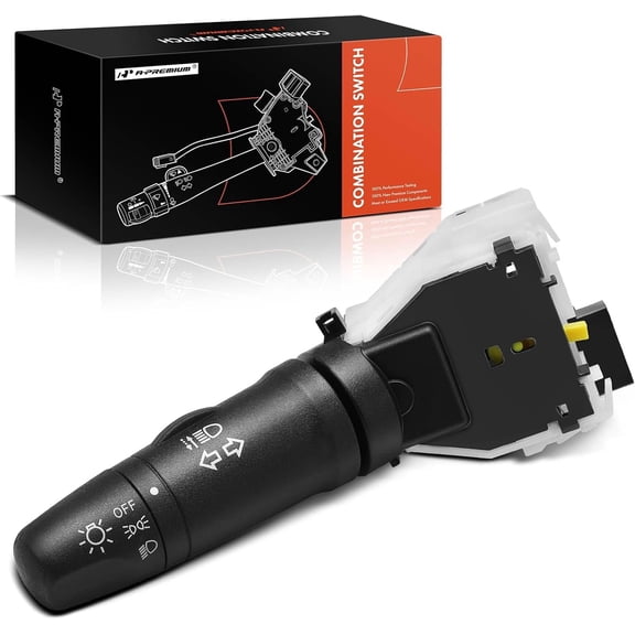 A-Premium Turn Signal Switch, Headlight Dimmer, Parking Light Multifunction Switch Lever Compatible with Nissan Rogue 2008-2010/2013, Titan 2008-2015, Versa 2007-2010/2012, Without Fog Light