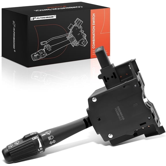 A-Premium Turn Signal Switch Windshield Wiper Headlight Dimmer Combination Switch Compatible with Chrysler Dodge Jeep - 1990-2002 - Cherokee Imperial Durango Dakota Ram 1500/2500/3500 Lebaron