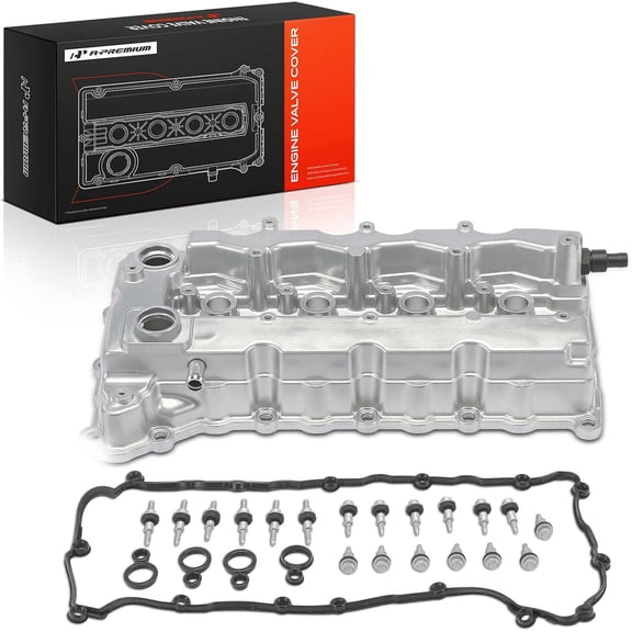 A-Premium Upgraded Aluminum Engine Valve Cover with Gasket Compatible with Jeep Cherokee 2017, Compass 2017-2018, Renegade 2016 & Chrysler 200 2017 & Dodge Dart 2016 & Ram ProMaster City 2017-2018