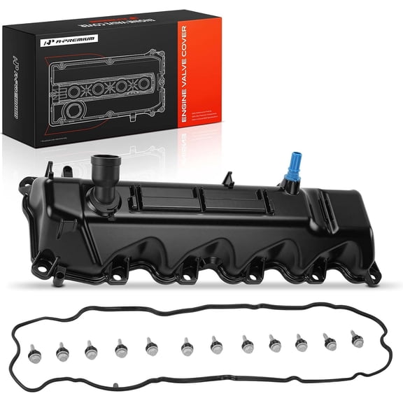 A-Premium Upgraded Aluminum Left Engine Valve Cover with Gasket & Bolts Compatible with Jeep Grand Cherokee/Commander 2008-2009 & Ram 1500 2011-2013 & Dodge Ram 1500, Durango, Dakota & Chrysler Aspen