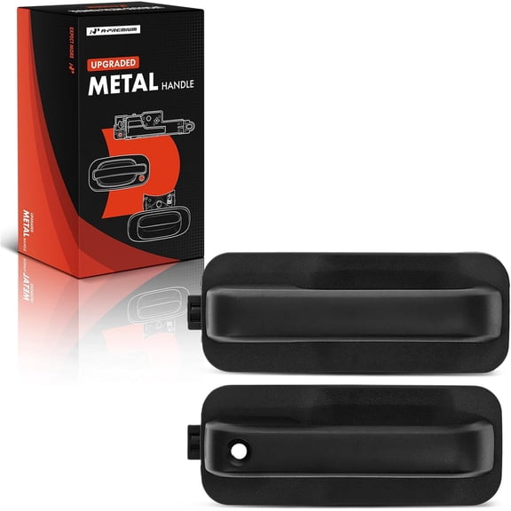 A-Premium Upgraded Metal Exterior Door Handles Compatible with Ford F-150 F150 2015-2020, Textured Black, 2-PC Set, Front Driver and Passenger Side