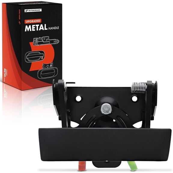 A-Premium Upgraded Metal Tailgate Handle Liftgate Latch Handle Compatible with Chevrolet Silverado 1500, Silverado 2500 HD, Avalanche & GMC Sierra 1500, Sierra 3500 HD & Hummer H3T, Textured Black