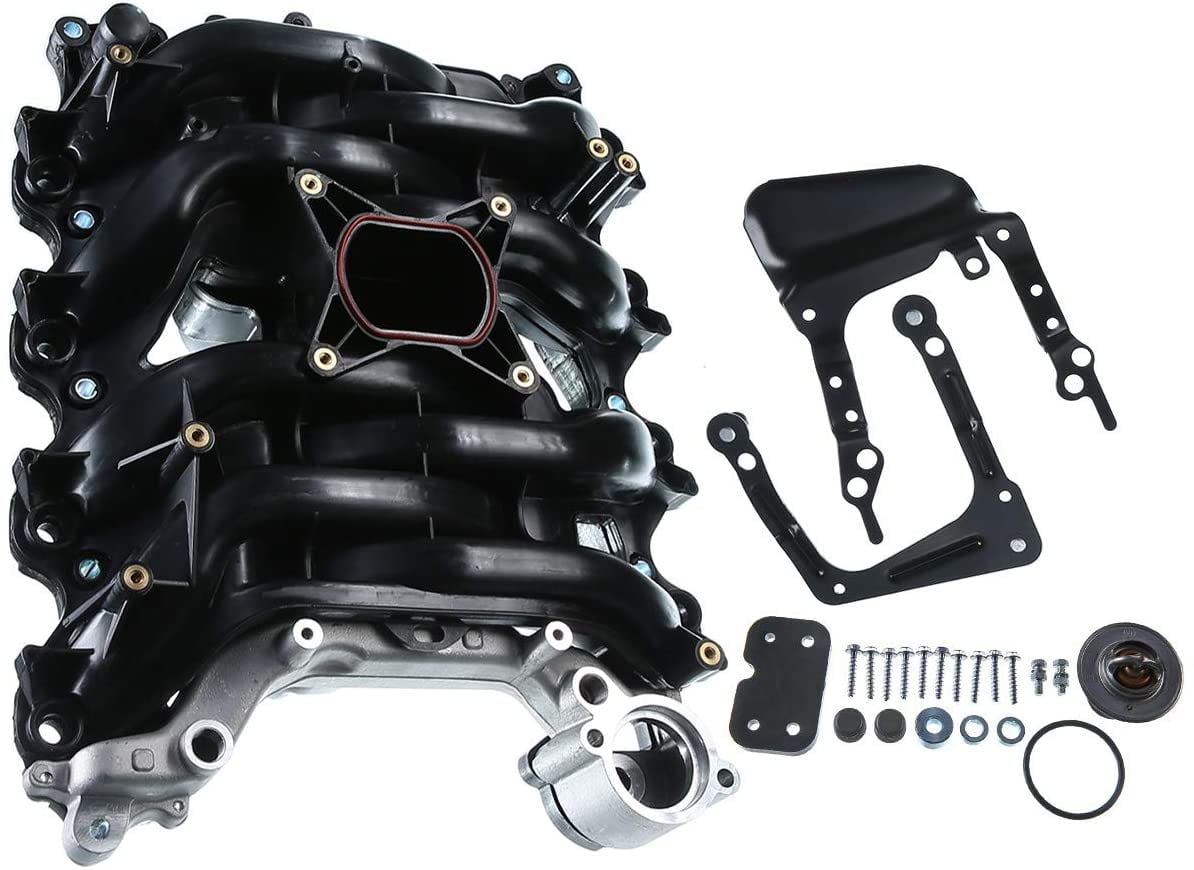 APremium Upper Intake Manifold with Thermostat & Gaskets Replacement