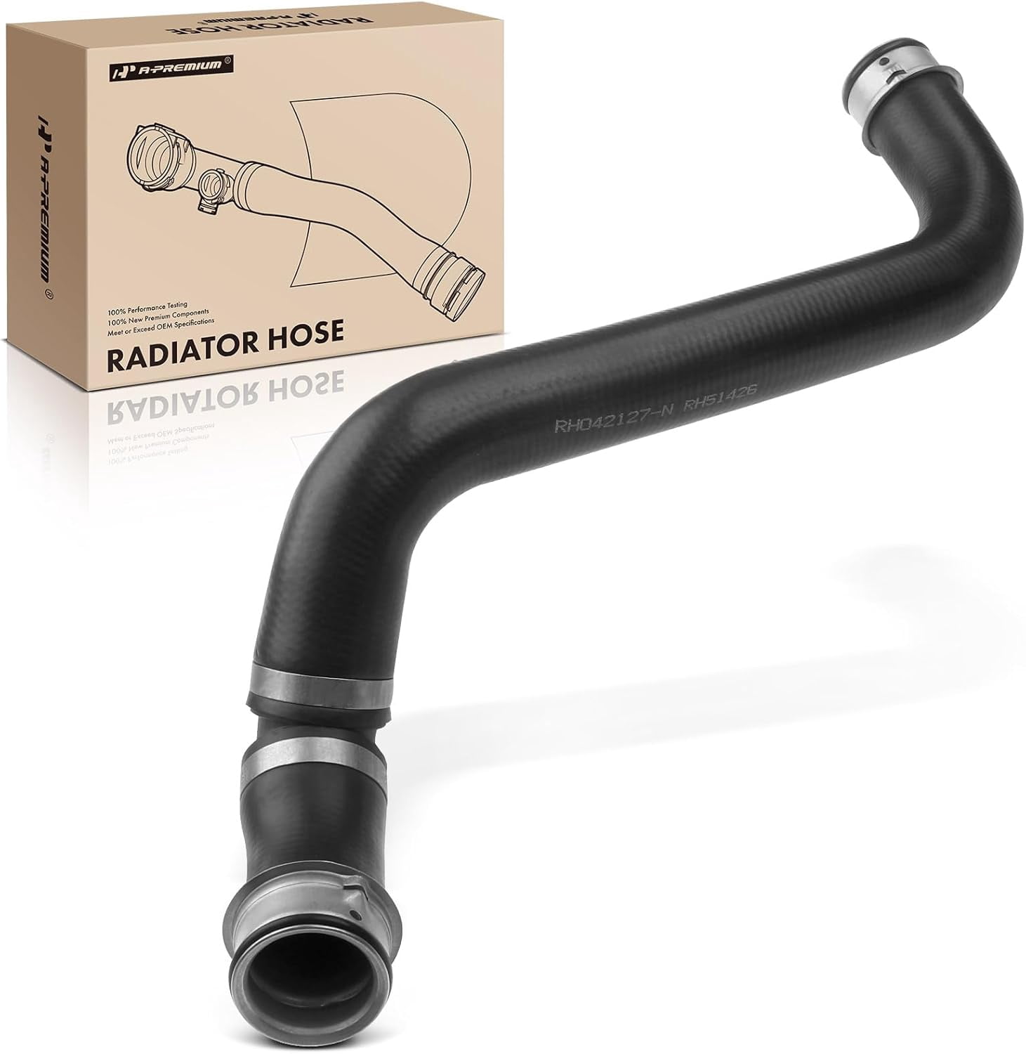A-Premium Upper Radiator Coolant Hose Compatible with Mercedes-Benz W211 E350 2008 V6 3.5L, Replace# A2115014782, 2115014782