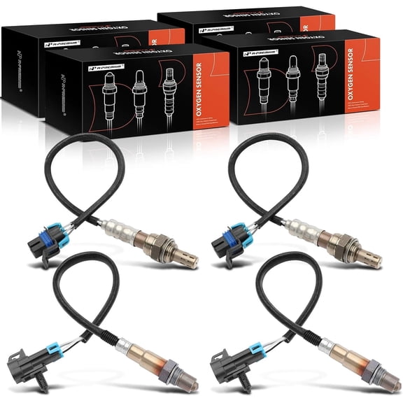 A-Premium Upstream & Downstream O2 Oxygen Sensor Compatible with Chevrolet Silverado 1500 2008-2013 & GMC Sierra 1500 2008-2013 & Hummer H2 2008, 4-PC Set
