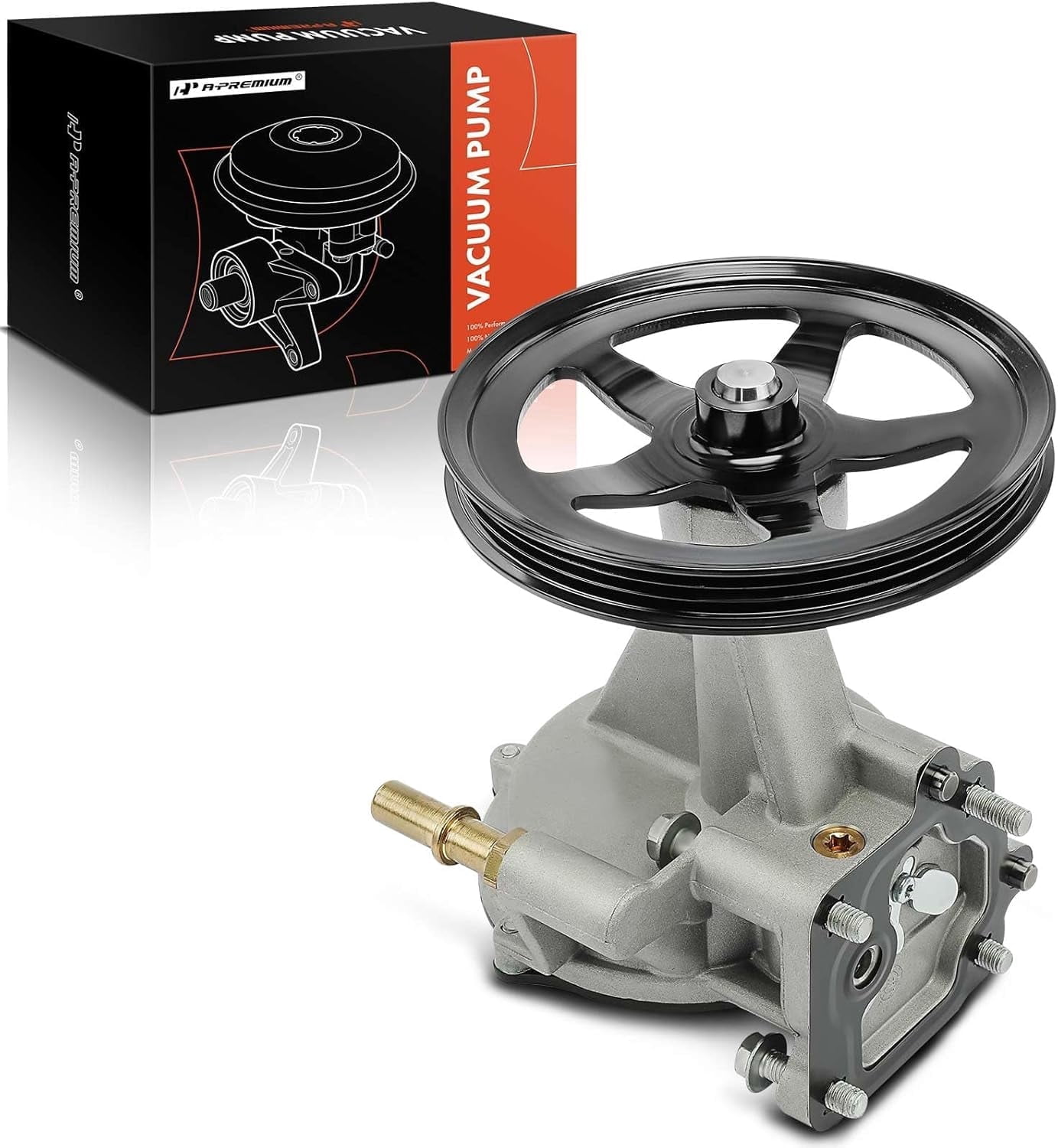 A-Premium Vacuum Pump Compatible with Select Cadillac, Chevy and GMC Models - Escalade, Escalade ESV, Silverado 1500, Silverado 1500 LD, Suburban, Tahoe, Sierra 1500, Sierra 1500 Limited, Yukon XL