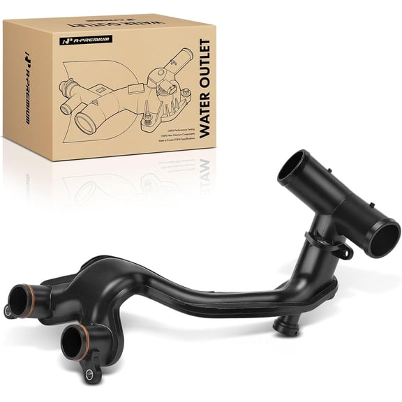 A-Premium Water Pump Outlet Thermostat Crossover Pipe Tube Compatible with Land Rover - Range Rover/Range Rover Sport/LR4 2010 2011 2012 2013