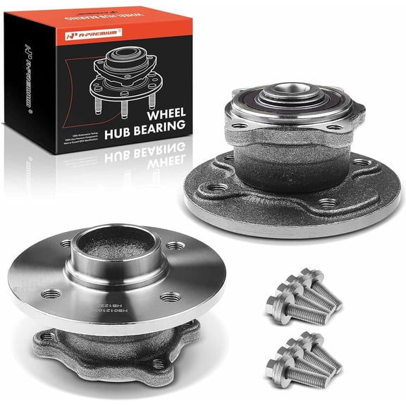 A-Premium Wheel Bearing and Hub Assembly Compatible with Mini Cooper 2002-2006 Rear Left and Right 2-PC Set