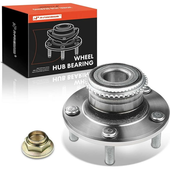 A-Premium Wheel Bearing and Hub Assembly Compatible with Mitsubishi Lancer 2004-2006 Outlander 2003-2006 Rear Left or Right