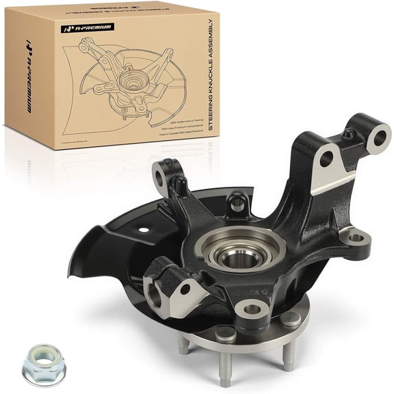 A-Premium Front Left Steering Knuckle & Wheel Bearing Hub Assembly Compatible with Ford Edge 2011 2012 2013 2014, Driver Side