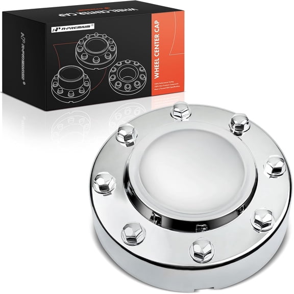 A-Premium Wheel Center Hub Cap Cover with 8-Lug Wheel Compatible with Ram 3500 2011-2018, Front Left or Right Side, Dual Rear Wheels