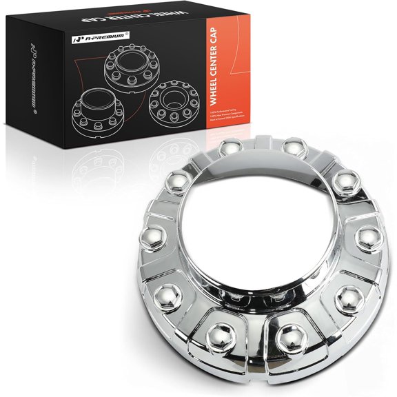 A-Premium Wheel Center Hub Cap Cover with 10-Lug Wheel Compatible with Ram 4500 5500 2019 2020, 6.4L 6.7L, Rear Left or Right Side