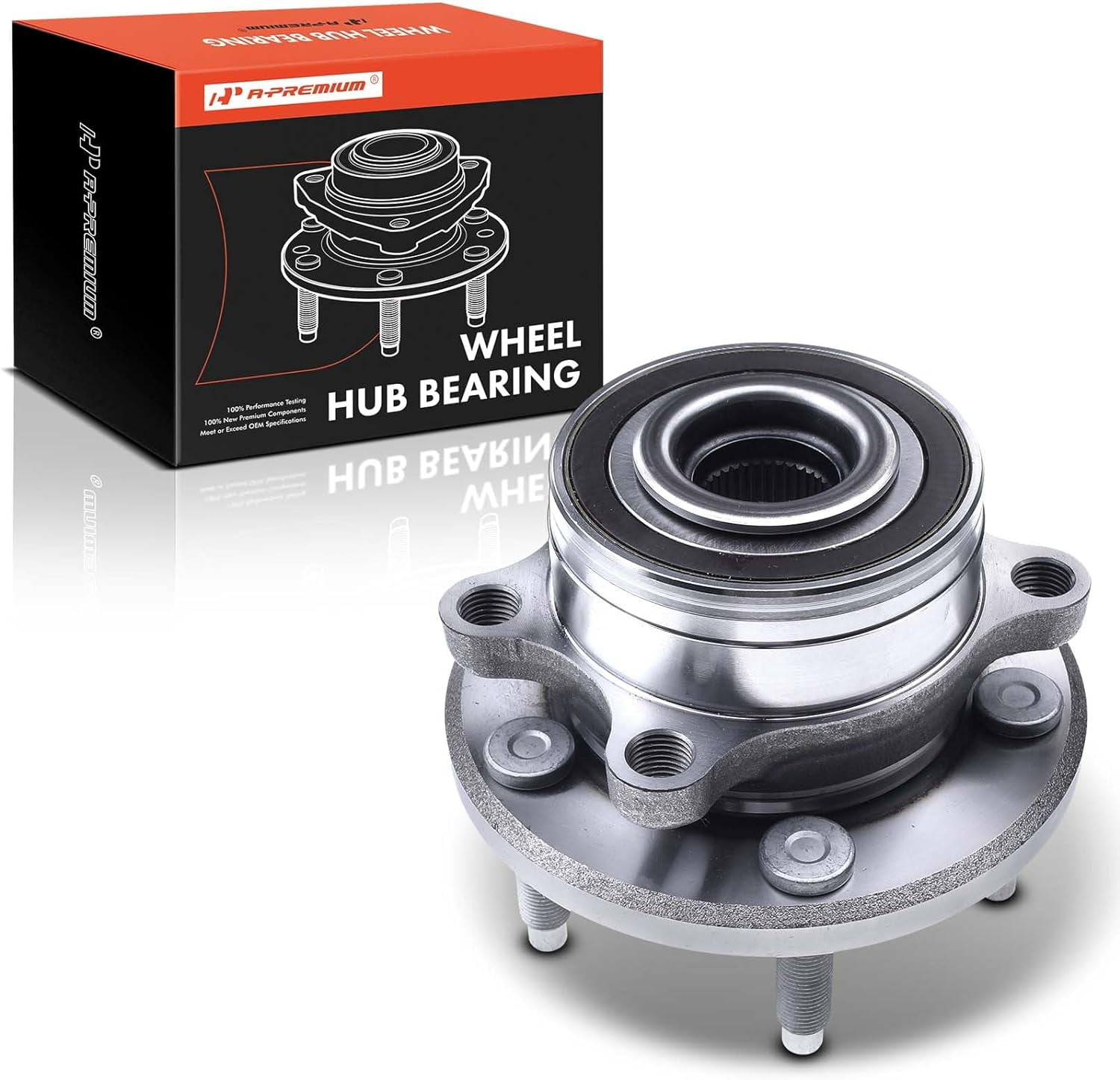 PAROD 512460 Front/Rear Wheel Hub And Bearing Assembly Compatible With 2011-2019 Ford Explorer, 2013-2018 Ford Police Interceptor Utility 5 Lugs Non-ABS - Foto 5