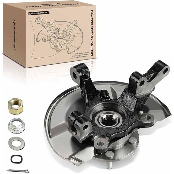 A-Premium Wheel Hub Bearing Knuckle Assembly Compatible with Dodge Caliber 2007-2012 Jeep Compass Patriot 2007-2017 Front Driver Side