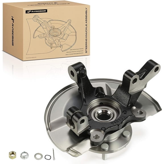 A-Premium Front Left Steering Knuckle & Wheel Bearing Hub Assembly Fit for Jeep Compass Patriot 2007-2017 & Dodge Caliber 2007-2012, Driver Side