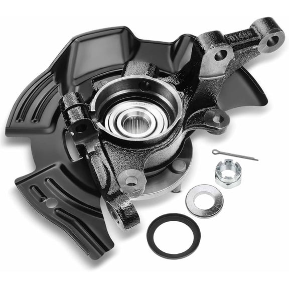 A-Premium Wheel Hub Bearing Steering Knuckle Assembly Compatible with Hyundai Sonata 2011-2013 2.4L Front Right Passenger Side
