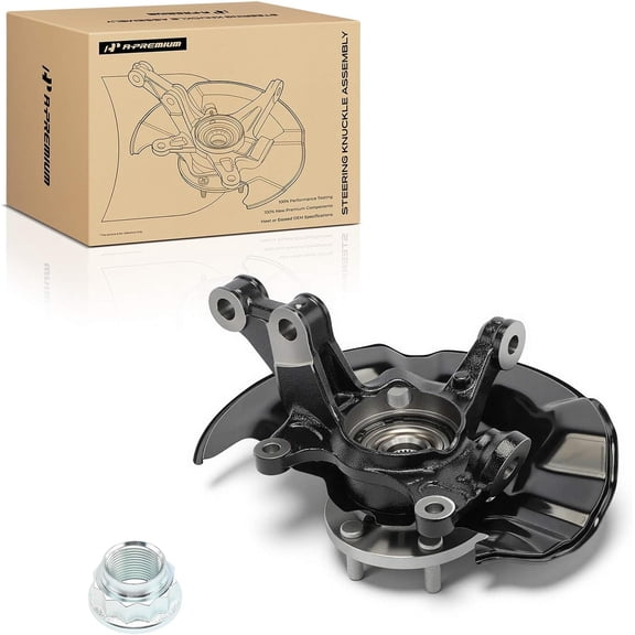 A-Premium Front Right Steering Knuckle & Wheel Bearing Hub Assembly Compatible with Toyota Corolla Matrix, 2009 2010 2011 2012 2013, Passenger Side