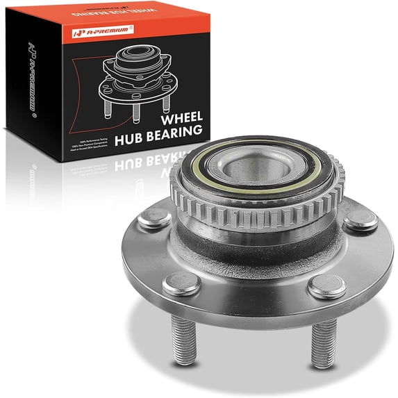 A-Premium Wheel Hub and Bearing Assembly Compatible with Hyundai Tiburon Coupe 2003-2008 with ABS Brakes Rear Side