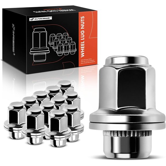 A-Premium Wheel Lug Nuts Compatible with INFINITI QX56 2011-2013 QX80 2015-2022 Nissan Armada 2017-2022 Front or Rear 12-PC Set
