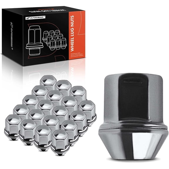 A-Premium Wheel Lug Nuts Compatible with Land Rover Range Rover Evoque Discovery Sport Jaguar F-Pace Front and Rear 20-PC Set