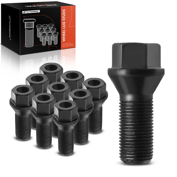 A-Premium Wheel Stud Replacement for BMW F20 F21 F45 F23 F22 F87 F46 F34 F30 F80 F31 F82 F83 F36 F10 F18 F01 F02 Front or Rear Set of 10 Fits select: 2012-2013 BMW 328 I SULEV