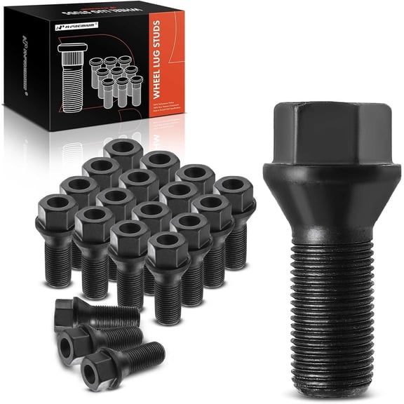 A-Premium Wheel Stud Replacement for BMW F20 F21 F45 F23 F22 F87 F46 F34 F30 F80 F31 F82 F83 F36 F10 F18 F01 F02 Front and Rear Set of 20 Fits select: 2012-2013 BMW 328 I SULEV