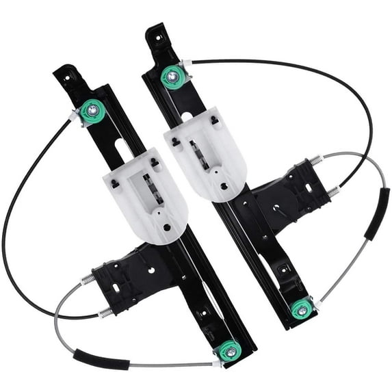 A-Premium Window Regulator Without Motor Compatible with Jaguar XF 2009-2015 XFR 2010-2015 XFR-S 2013-2015 Rear Side 2-PC Set