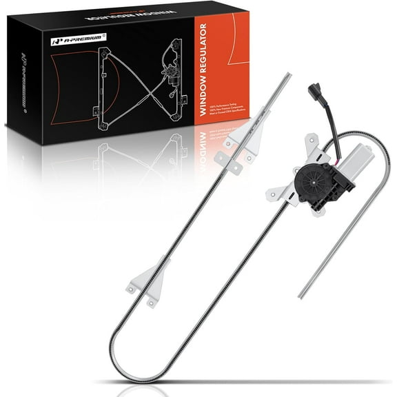 A-Premium Window Regulator with Motor Compatible with Kenworth T660 06-18 T680 13-18 T800 06-14 W900 2006-2020 Front Passenger Side