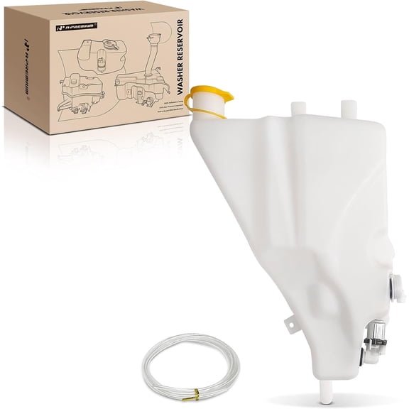 A-Premium Windshield Washer Reservoir Compatible with Dodge Ram 1500/Ram 2500/Ram 3500 1994-2002, with (Cap/Washer Pump/Hose/Bracket/Fluid Level Sensor), Replace# 5066540AAPFM