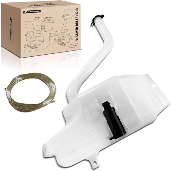 A-Premium Windshield Washer Reservoir Tank Assembly Compatible with Pontiac GTO 2004 2005 2006 - with Cap