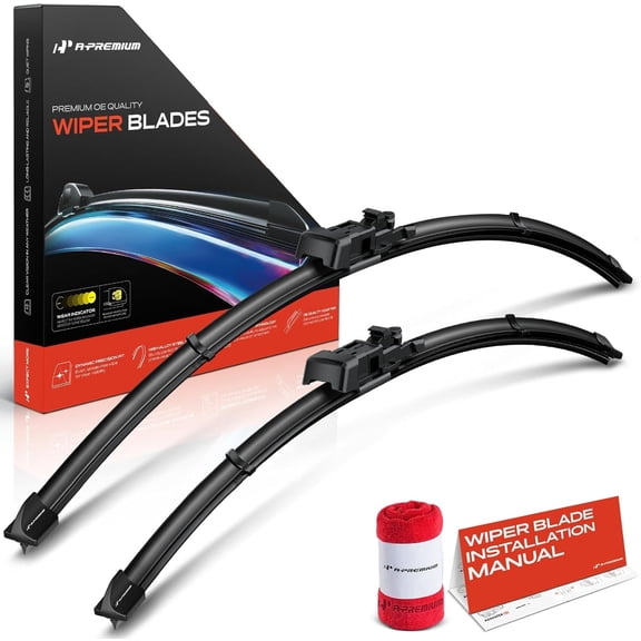 A-Premium Windshield Wiper Blades Compatible with Ford Explorer 2011-2019 - 26'' and 22'', TL2 Connector, with Wear Indicator & Towel, Left and Right (Pack of 2)