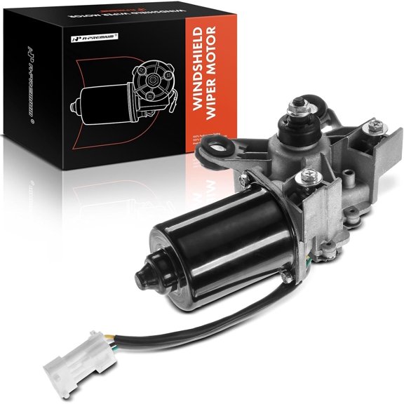A-Premium Front Windshield Wiper Motor Compatible with Saab 9-3 2003-2005 Sedan, 9-3 2004-2005 Convertible, 2.0L, 4-Pin