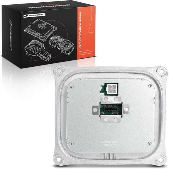 A-Premium Xenon HID Headlight Ballast Control Unit Module Compatible with BMW, Mini & Audi Models - X5, X3, M3, M6, 328i, 328xi, 335i, 328i 335i xDrive, 645Ci, 650i, Cooper, TT, R8, TT Quattro