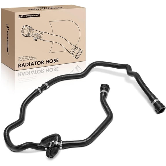 A-Premium From expansion tank to water pipe Radiator Coolant Hose Compatible with BMW E60 Series 525i, 530i, 2004 2005, 2.5L 3.0L, Automatic Transmission